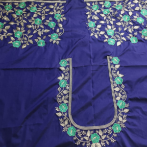 Embroidery work blouses half pattu cloth