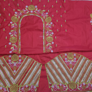 Embroidery work blouse half pattu cloth